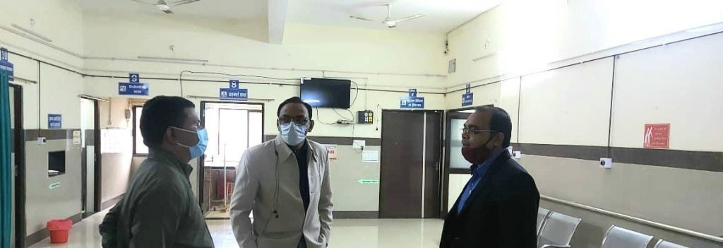 पाटन एसडीएम एवं बीएमओ ने झीट कोविड केयर सेंटर का किया निरीक्षण