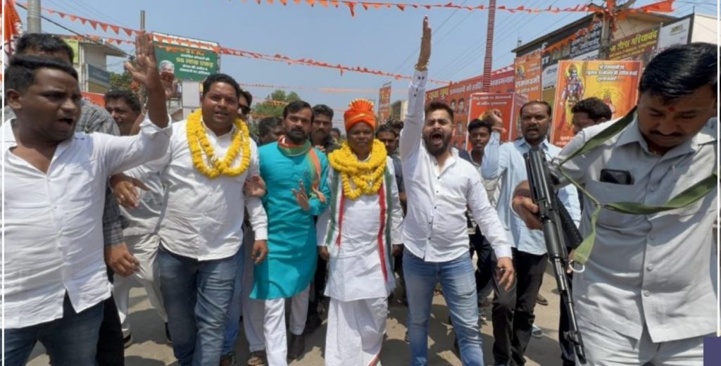 आबकारी मंत्री लखमा का भव्य स्वागत