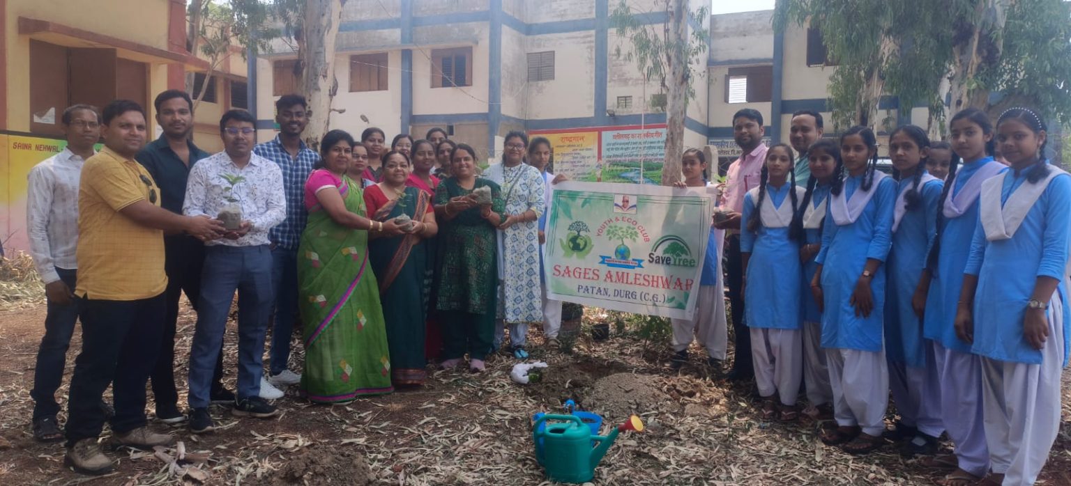 सजेश अमलेशवर विद्यालय में हुआ पौधारोपण