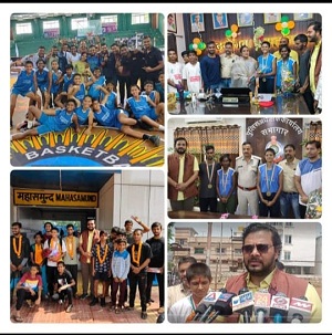 सब जूनियर नेशनल बॉस्केटबॉल टूर्नामेंट में छत्तीसगढ़ (बालिका वर्ग) ने गोल्ड मेडल किया हासिल