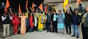 साईं नगर की नारी शक्ति की रामधुन की फेरी में सहभागिता