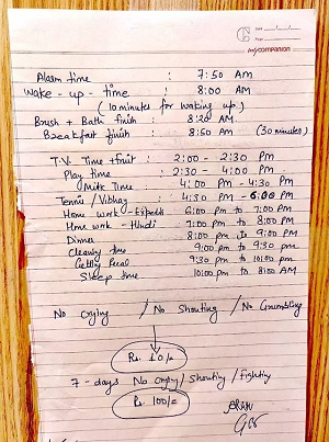 ‘ये तो सुपर मॉम हैं’, 6 साल की बच्ची के लिए मम्मी ने बनाया ऐसा टाइम टेबल, जिसे देखकर हर कई हैरान