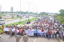 अनियमित कर्मचारियों की ध्यानाकर्षण रैली कल