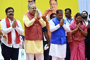 पंचायत सचिव संघ के सम्मान समारोह में शामिल हुए मुख्यमंत्री…कहा- सचिवों के शासकीयकरण की मांग के संबंध में बनाएंगे कमेटी….