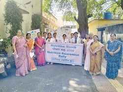 शासकीय दू ब महिला महाविद्यालय में “राष्ट्रीय पोषण माह 2024”