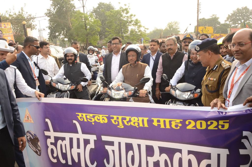 जीवन अनमोल है, यातायात नियमों का पालन करें : सीएम साय