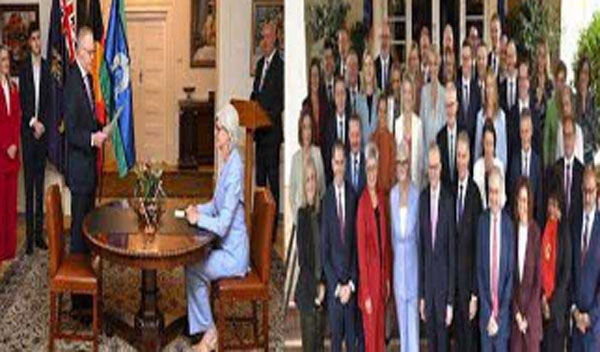 ऑस्ट्रेलिया में प्रधानमंत्री अल्बनीज और उनके मंत्रिमंडल ने ली शपथ