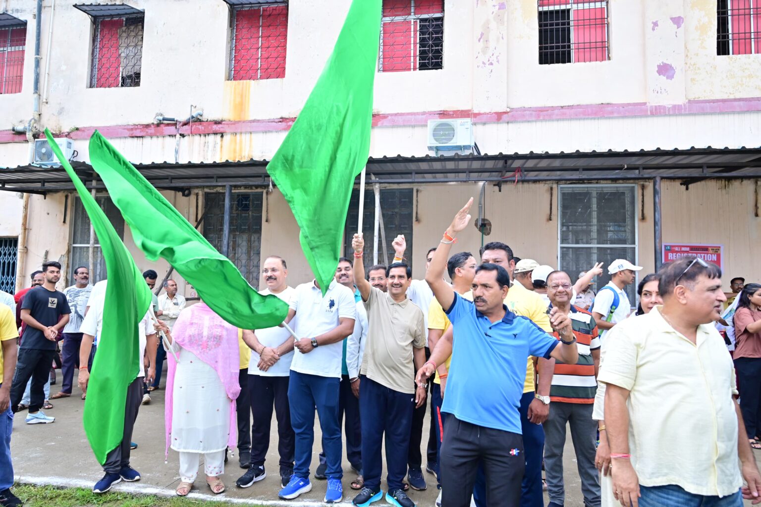 राष्ट्रीय खेल दिवस पर बिलासपुर दौड़ा, केंद्रीय मंत्री तोखन साहू ने मैराथन में युवाओं संग लगाई दौड़