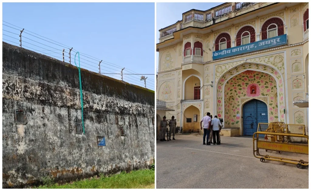 सिर्फ एक पाइप के सहारे फांद गए 20 फीट ऊंची दीवार, जयपुर सेंट्रल जेल से फरार हुए 2 कैदी