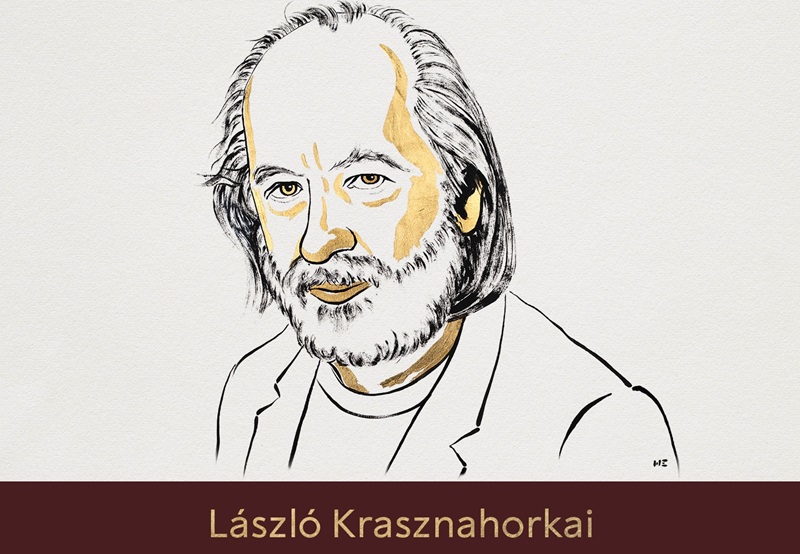 साहित्य के लिए हंगरी के लेखक लास्जलो क्रास्नाहोरकाई को मिला सम्मान