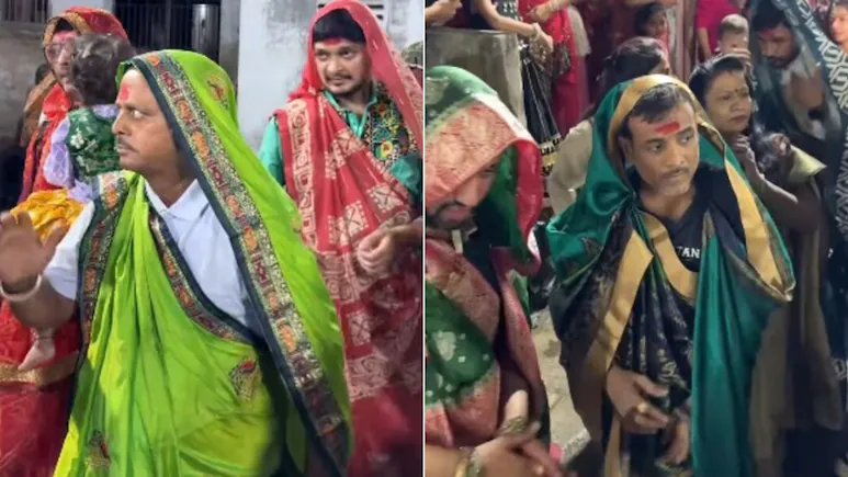 200 साल पुराने एक श्राप से पार पाने के लिए यहां साड़ी पहन कर गरबा करते हैं पुरुष
