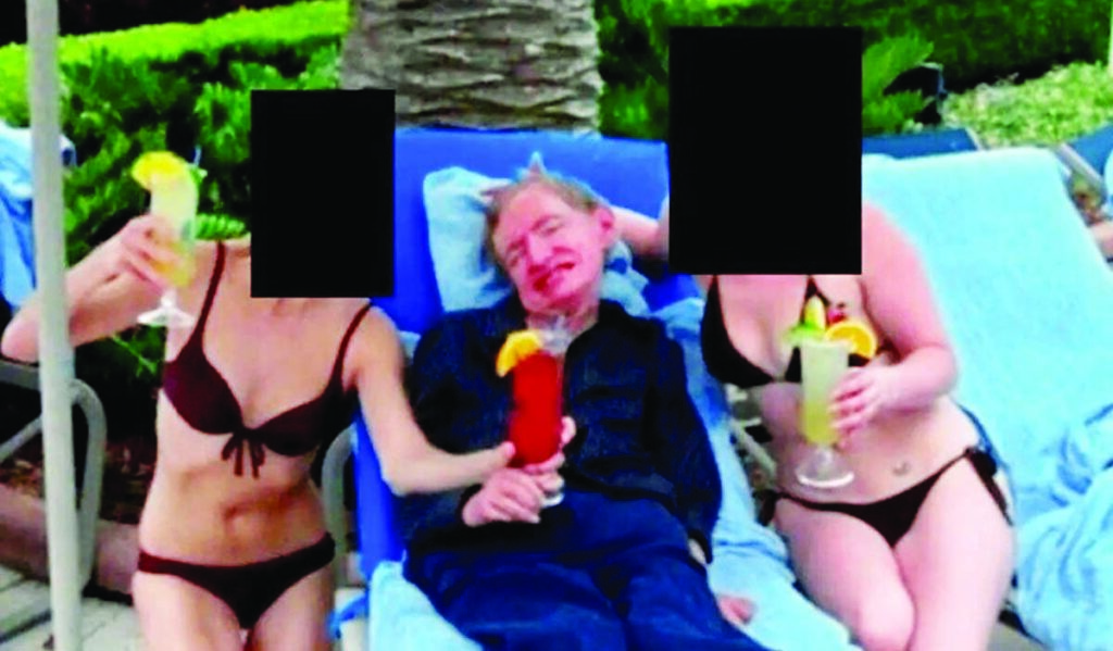 एपस्टीन फाइल्स, बिकिनी पहनी महिलाओं के साथ दिखे वैज्ञानिक स्टीफन हॉकिंग