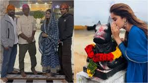 महादेव की भक्ति में लीन दिखीं राशा थडानी, नंदी के कान में कही मनोकामना;