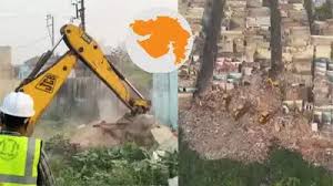 राजकोट में अब तक का सबसे बड़ा बुलडोजर एक्शन