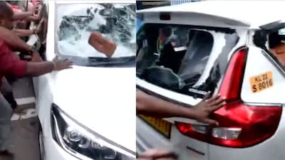 केरल के पूर्व CM पिनाराई विजयन के घर के बाहर सीपीआई (एम) कार्यकर्ताओं ने ईडी की गाड़ी पर किया हमला