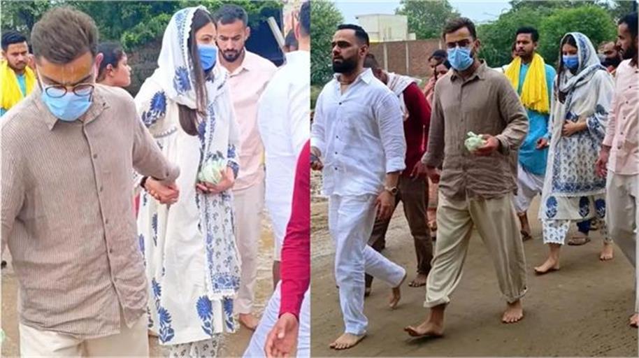 Virat-Anushka, गुरु पूर्णिमा से पहले लिया प्रेमानंद महाराज जी का आशीर्वाद, एक बार फिर भक्ति में लीन दिखे