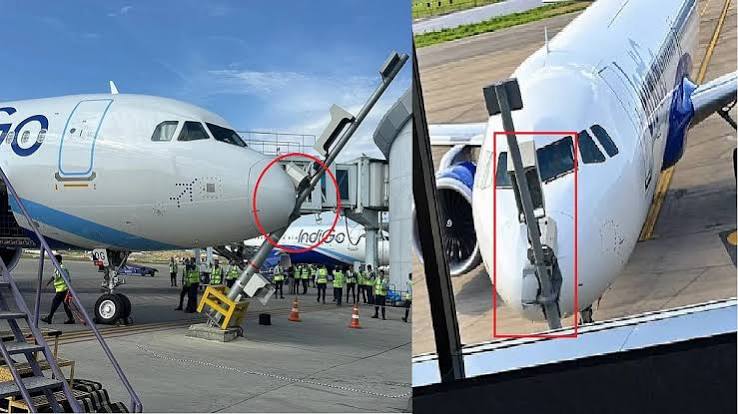 श्रीनगर एयरपोर्ट पर IndiGo की फ्लाइट हादसे का शिकार, पार्किंग के दौरान ब्रेक फेल