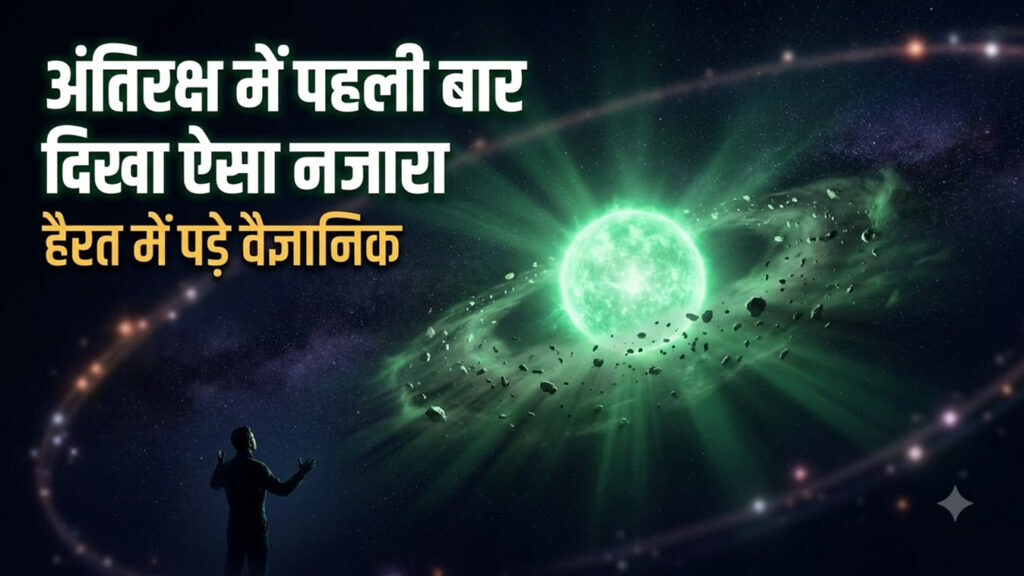 अंतरिक्ष में दिखा चौंकाने वाला नजारा! ग्रहों को निगल गया तारा, फिर अचानक हो गया हरा, देखकर वैज्ञानिक भी हैरान