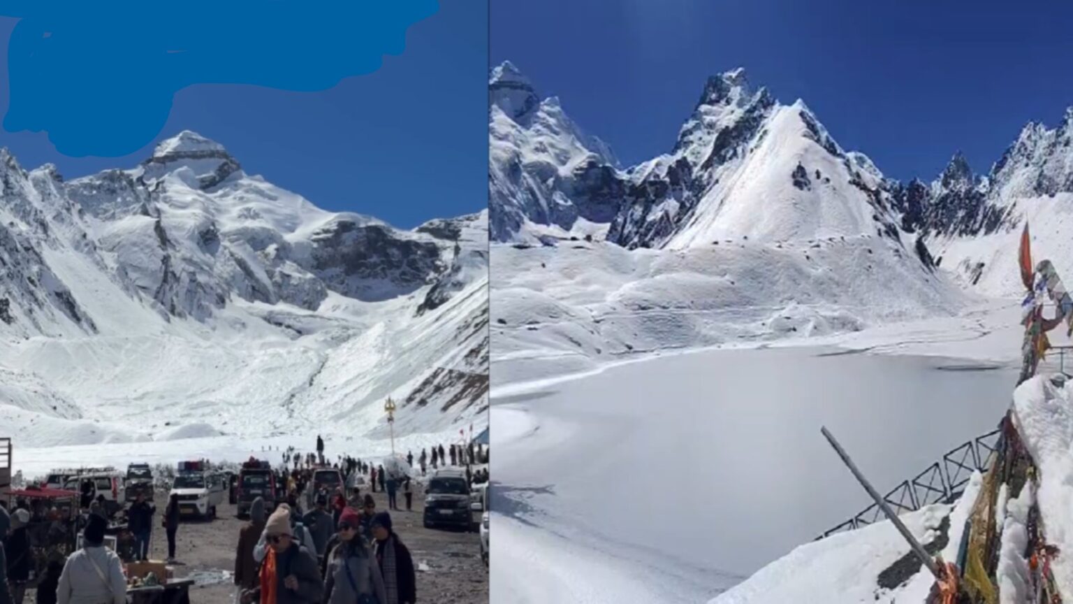 माइनस तापमान में जम गया पार्वती कुंड, आदि कैलाश में दिखा अद्भुत नजारा…